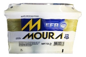 Bateria Moura EFB p/ Veículos Start Stop MF72LB (72Ah.)