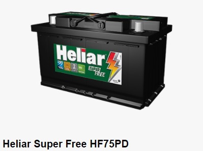 Baterias HELIAR 75Ah SELADA ORIGINAL DE MONTADORA