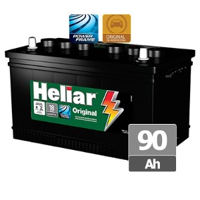 Bateria Heliar 90Ah – HG90LD / HG90LE – Original de Montadora