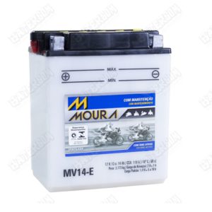 Bateria Moura Moto 14Ah – MV14-E Ref. Yuasa: YB14-A2